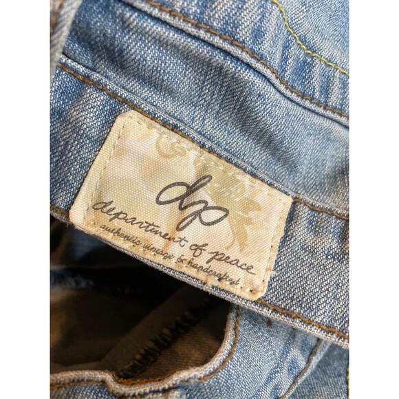 Department Of Peace Women’s Vintage Embellished Straight Jeans size 12 Stretch - Picture 7 of 8